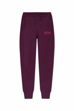 Versace Jeans Couture PURPLE Sweatpants with embroidered logo