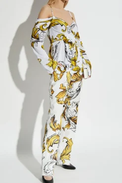 Versace Jeans Couture WHITE Patterned pants