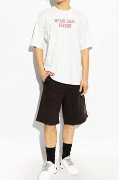 Versace Jeans Couture WHITE T-shirt with printed logo