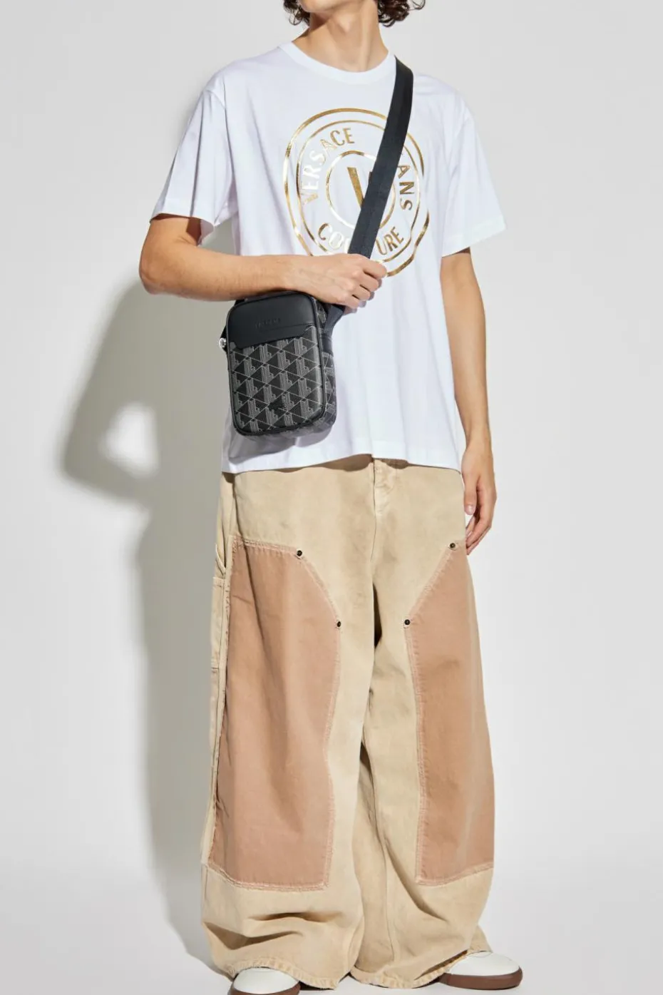 Versace Jeans Couture WHITE T-shirt with printed logo