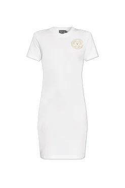 Versace Jeans Couture WHITE Dress with printed logo