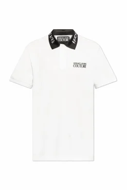 Versace Jeans Couture WHITE Polo with printed logo