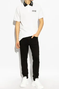 Versace Jeans Couture WHITE Polo with printed logo