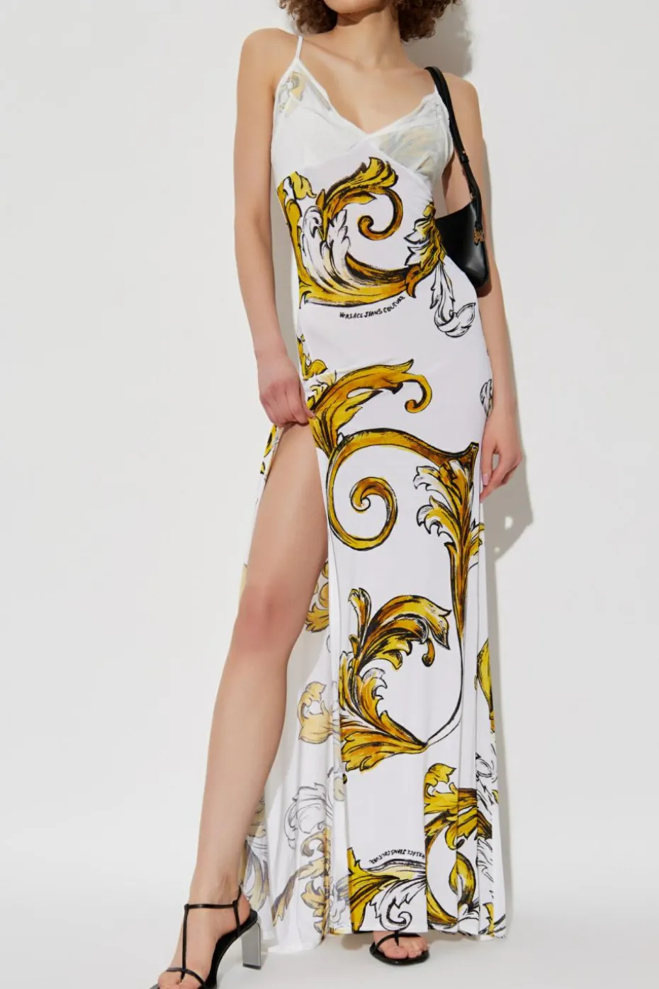 Versace Jeans Couture WHITE Dress with front slit