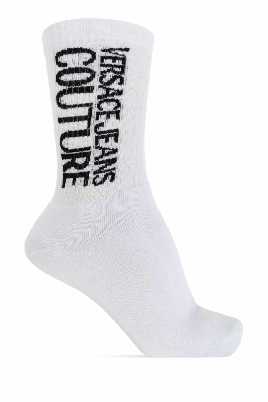 Versace Jeans Couture WHITE Cotton socks with logo