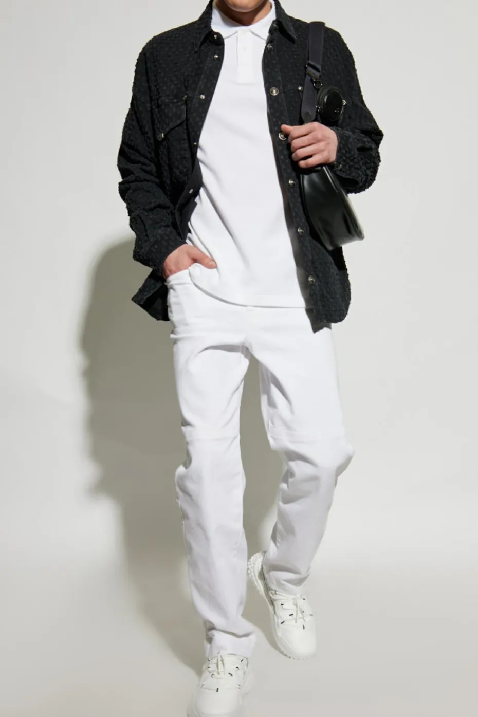 Versace Jeans Couture WHITE Polo with printed logo