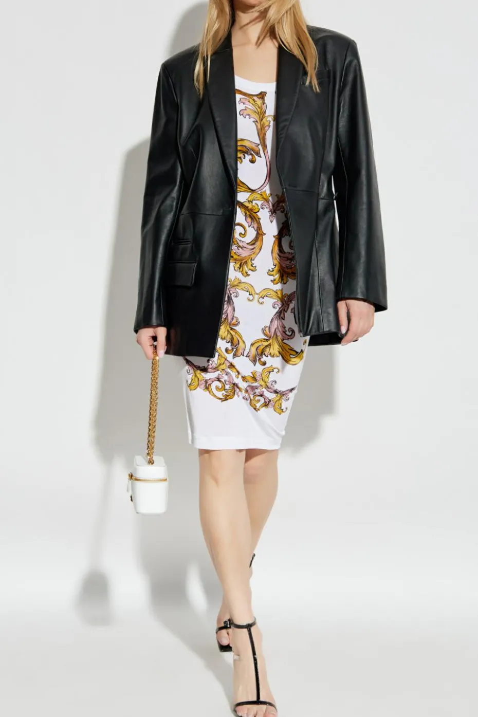 Versace Jeans Couture WHITE Dress with Barocco print
