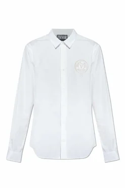 Versace Jeans Couture WHITE Shirt with embroidered logo