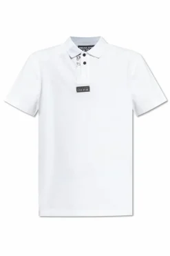 Versace Jeans Couture WHITE Polo with Barocco print
