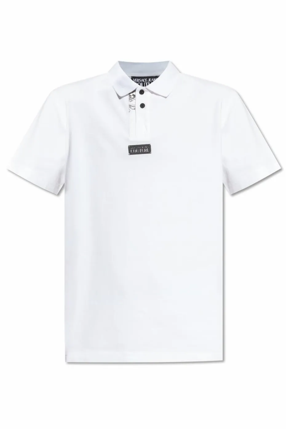 Versace Jeans Couture WHITE Polo with Barocco print