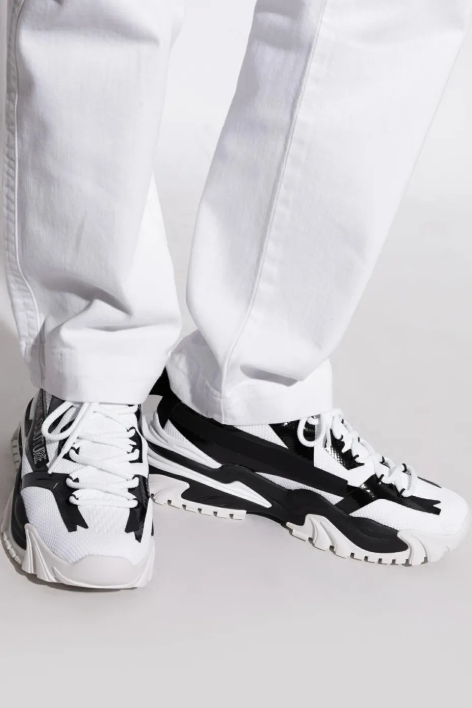 Versace Jeans Couture WHITE Sneakers with printed logo
