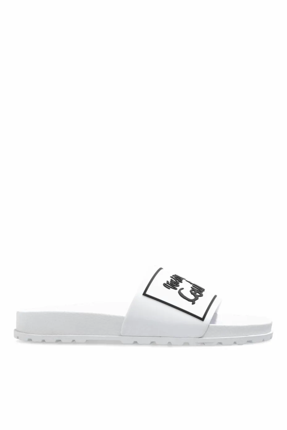 Versace Jeans Couture WHITE Rubber flip-flops with logo