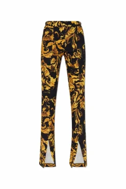 Versace Jeans Couture YELLOW Flared trousers with slit