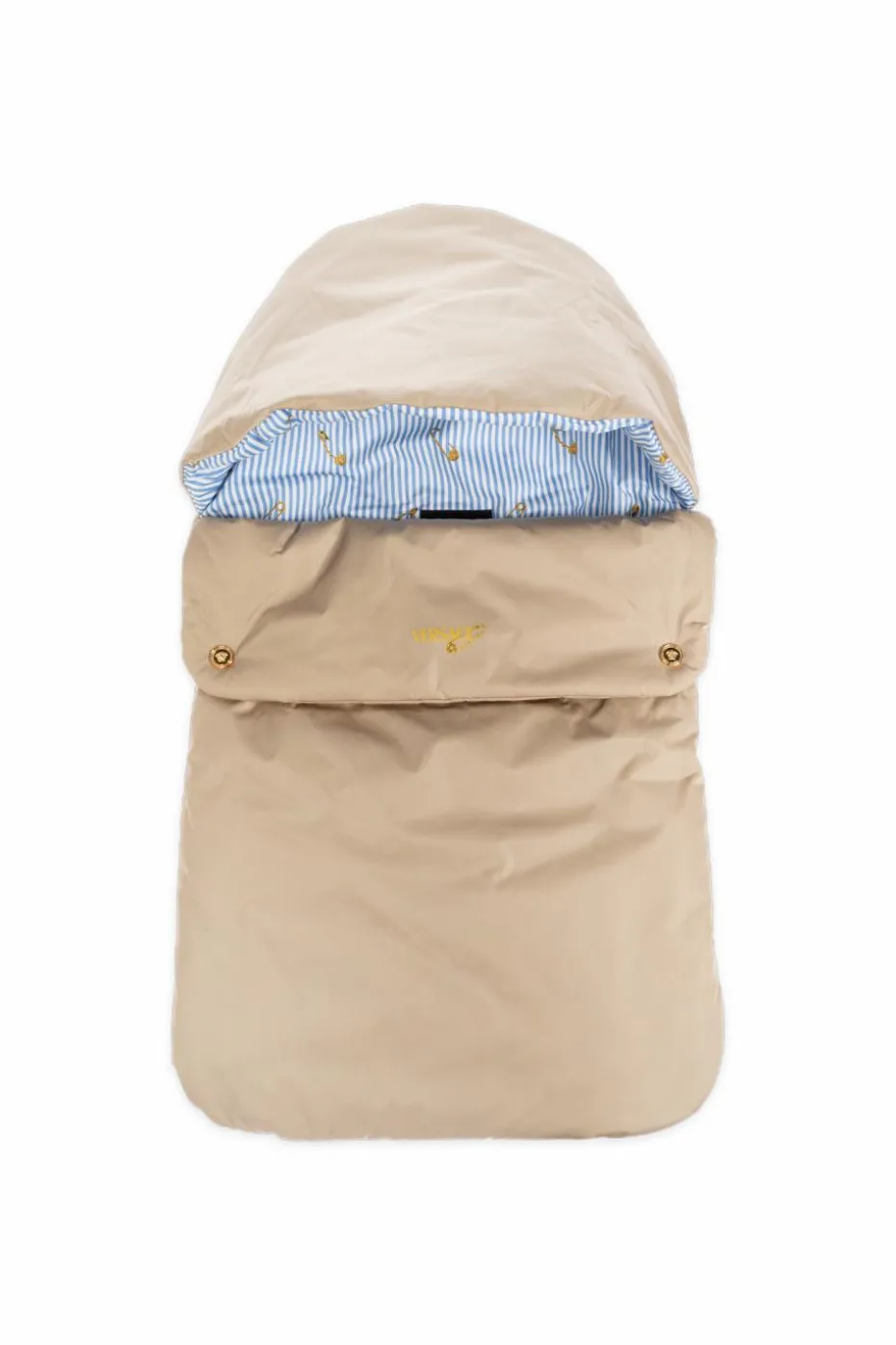 Versace Kids beige Sleeping bag with logo