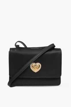 Versace Kids BLACK ‘Heart Medusa’ shoulder bag