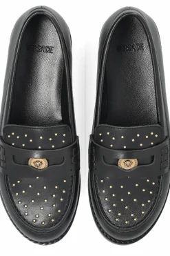 Versace Kids BLACK Leather