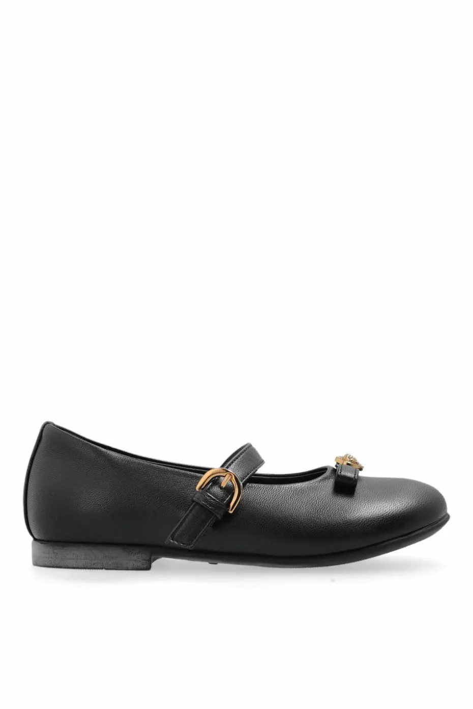 Versace Kids BLACK Leather flats