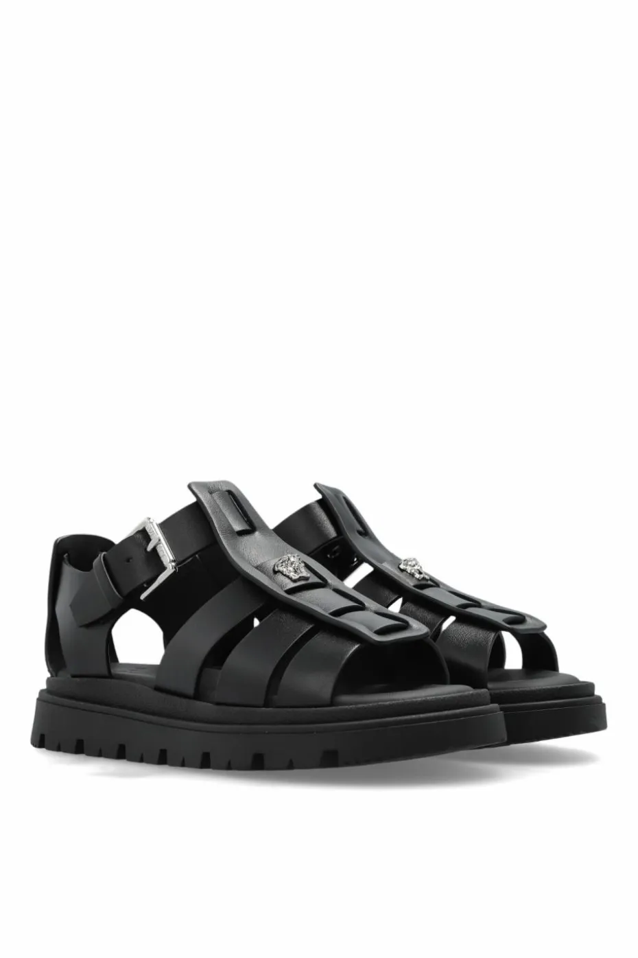 Versace Kids BLACK Platform sandals