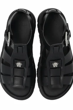 Versace Kids BLACK Platform sandals