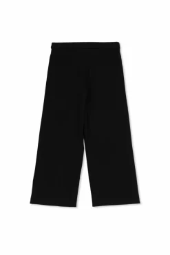 Versace Kids BLACK Trousers with stitching on the legs
