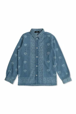 Versace Kids BLUE Denim shirt