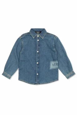 Versace Kids BLUE Denim shirt