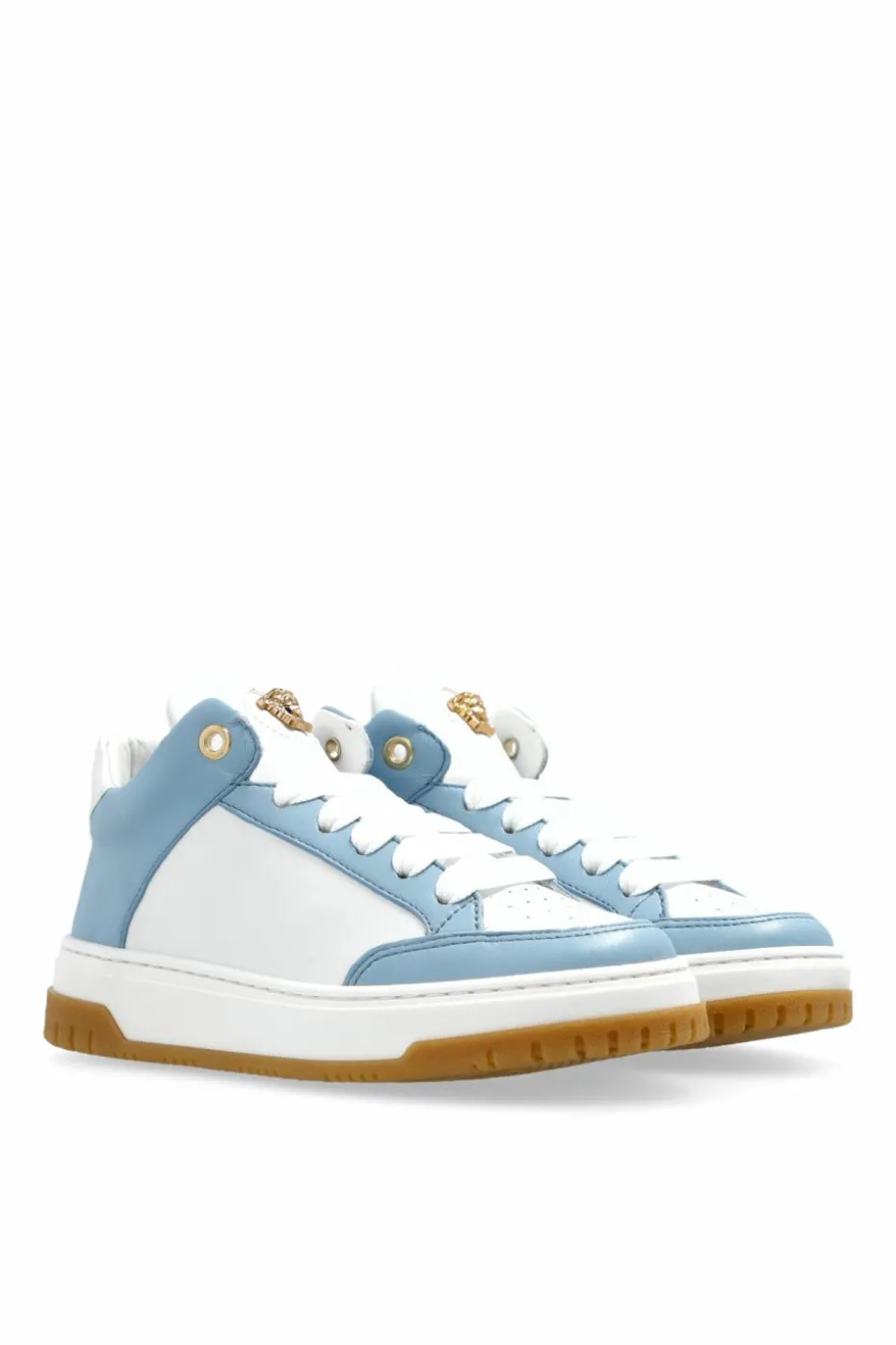 Versace Kids BLUE Leather sneakers