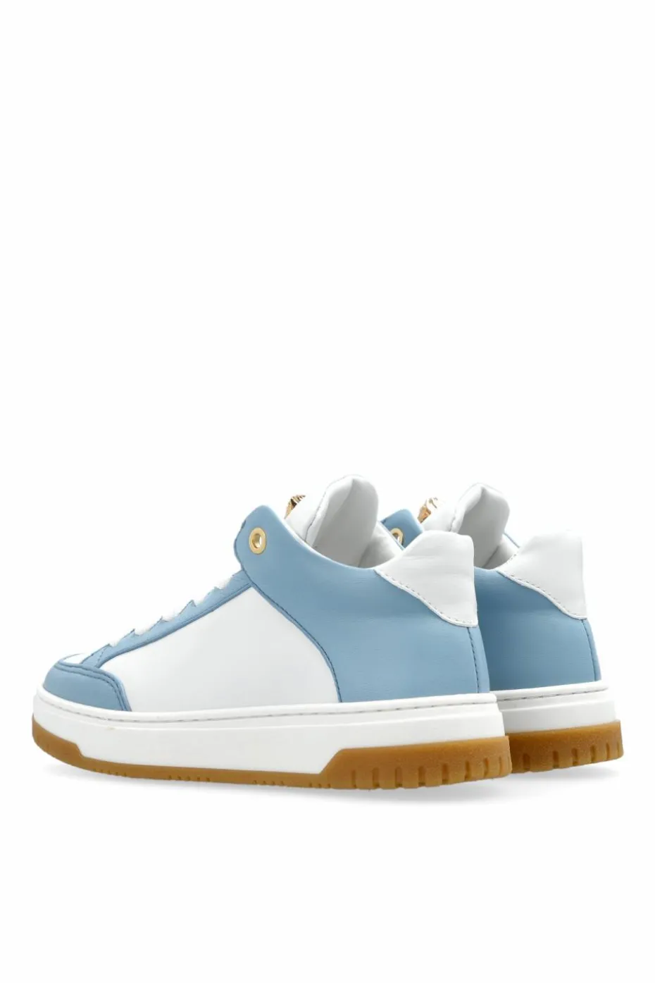 Versace Kids BLUE Leather sneakers