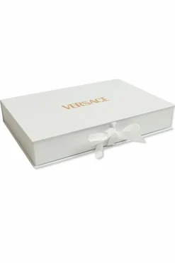 Versace Kids cream Set: jumpsuit and scarf