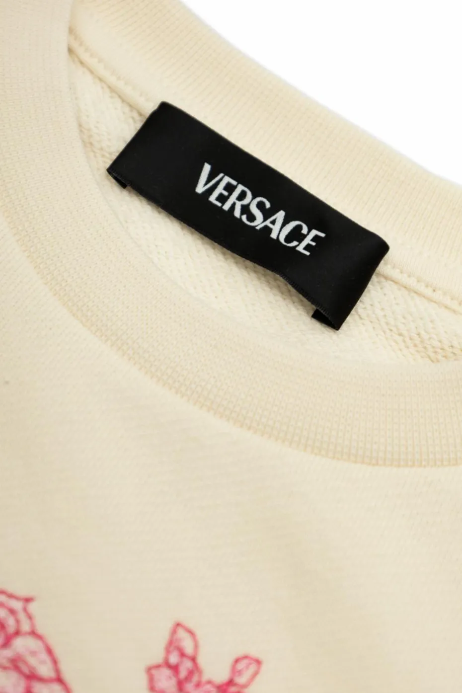 Versace Kids cream Sweatshirt with logo