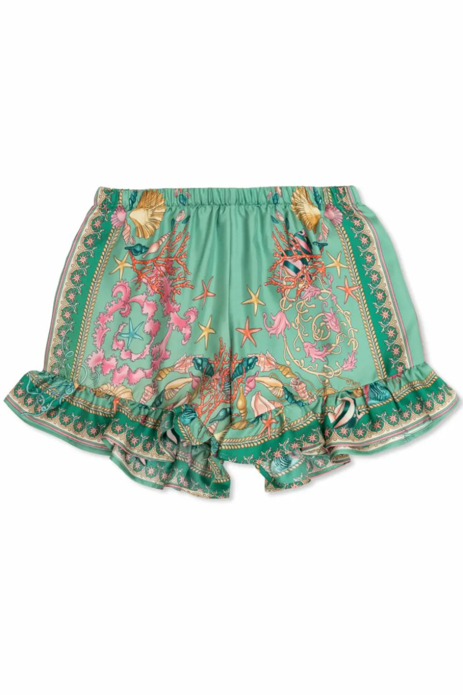 Versace Kids GREEN Patterned shorts
