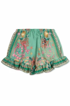 Versace Kids GREEN Patterned shorts