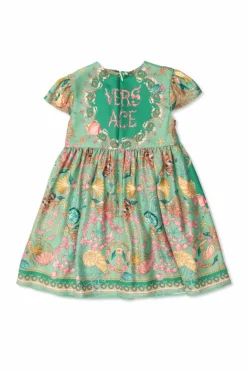 Versace Kids GREEN Silk dress