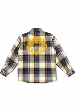 Versace Kids MULTICOLOUR Plaid pattern shirt