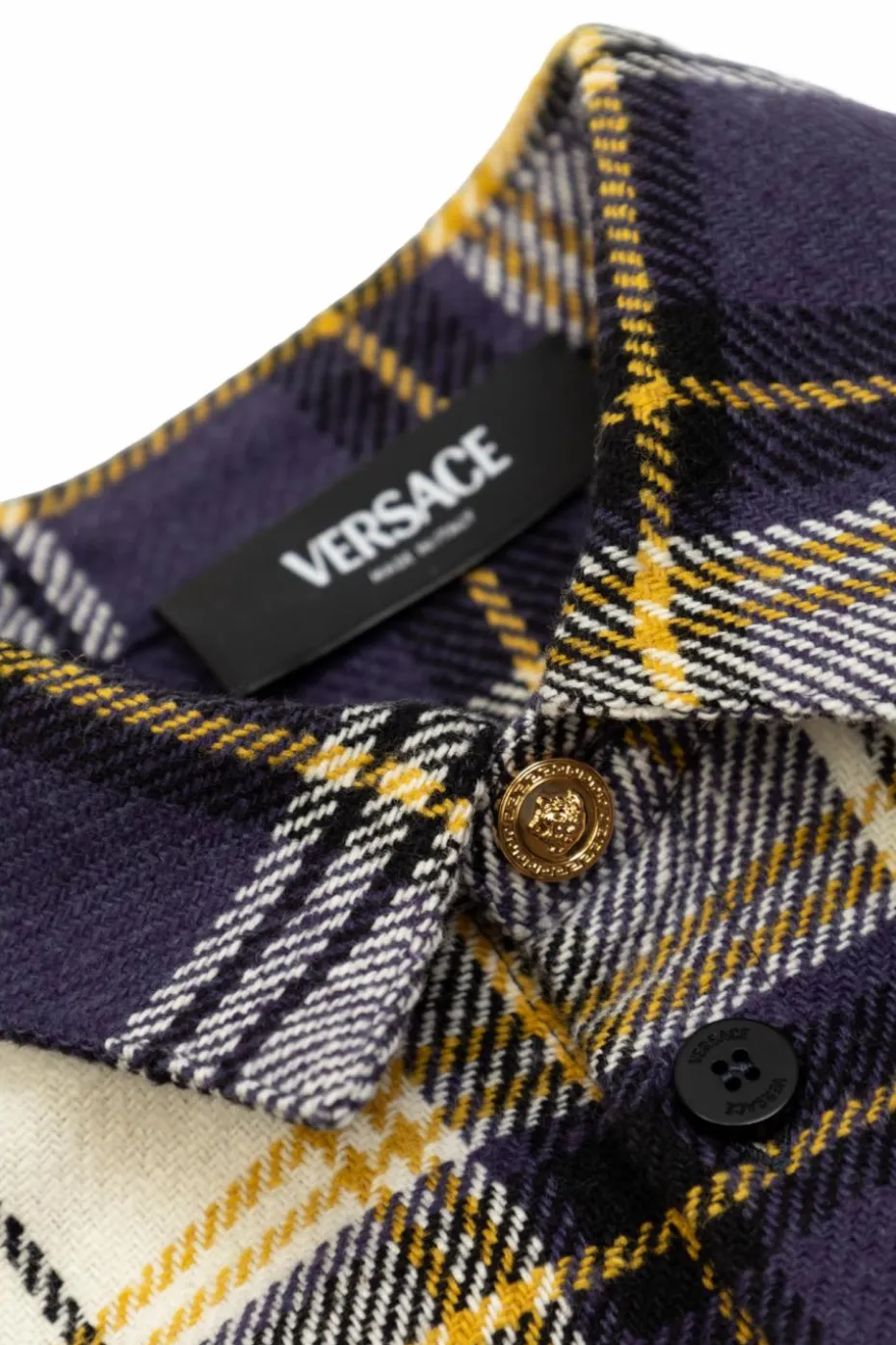 Versace Kids MULTICOLOUR Plaid pattern shirt