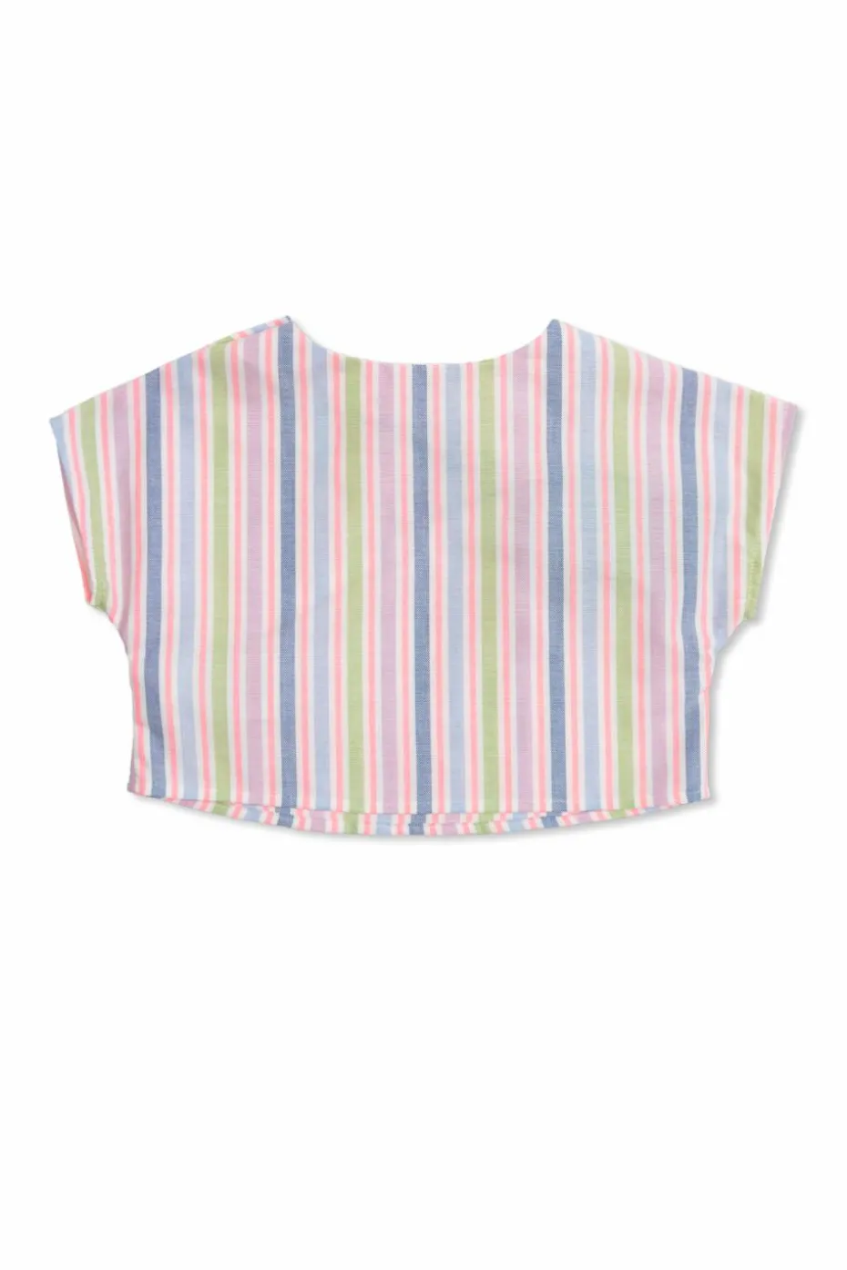 Versace Kids MULTICOLOUR Cropped top with striped pattern