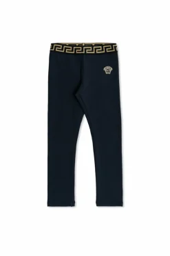 Versace Kids NAVY BLUE Leggings with logo