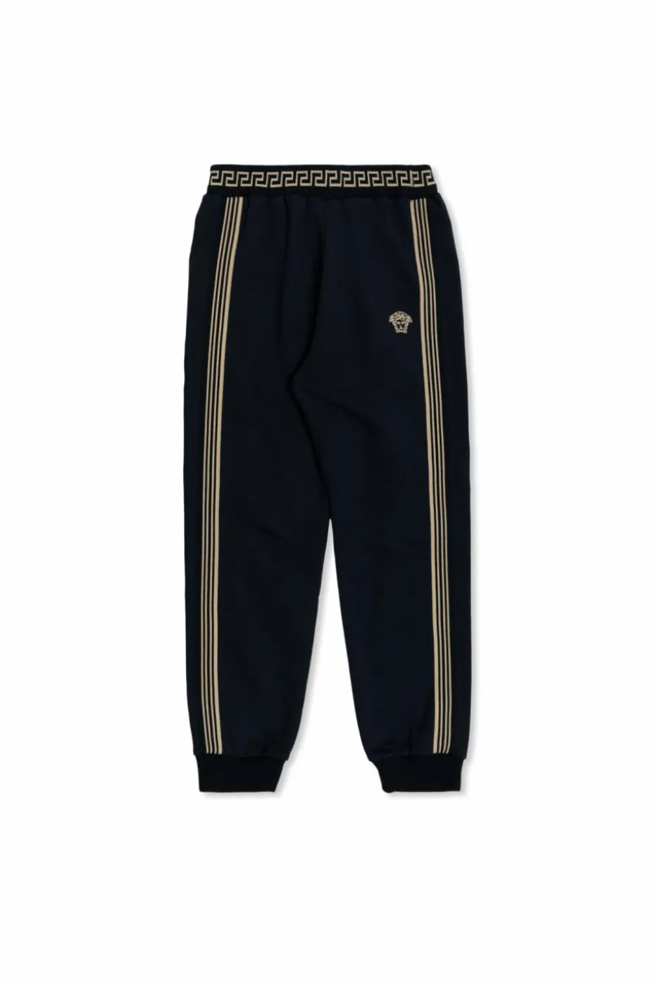 Versace Kids NAVY BLUE Track pants with side stripes