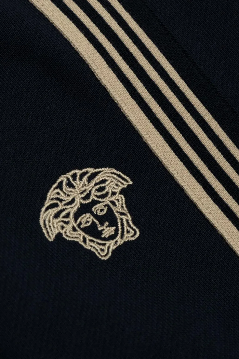 Versace Kids NAVY BLUE Track pants with side stripes