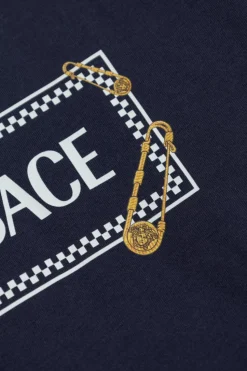 Versace Kids NAVY BLUE T-shirt with logo