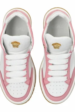 Versace Kids PINK Leather sneakers