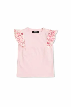 Versace Kids PINK T-shirt with decorative sleeves
