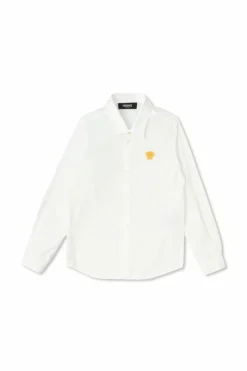 Versace Kids WHITE Cotton shirt by Versace Kids