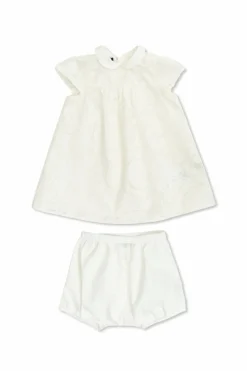 Versace Kids WHITE Dress with floral motif
