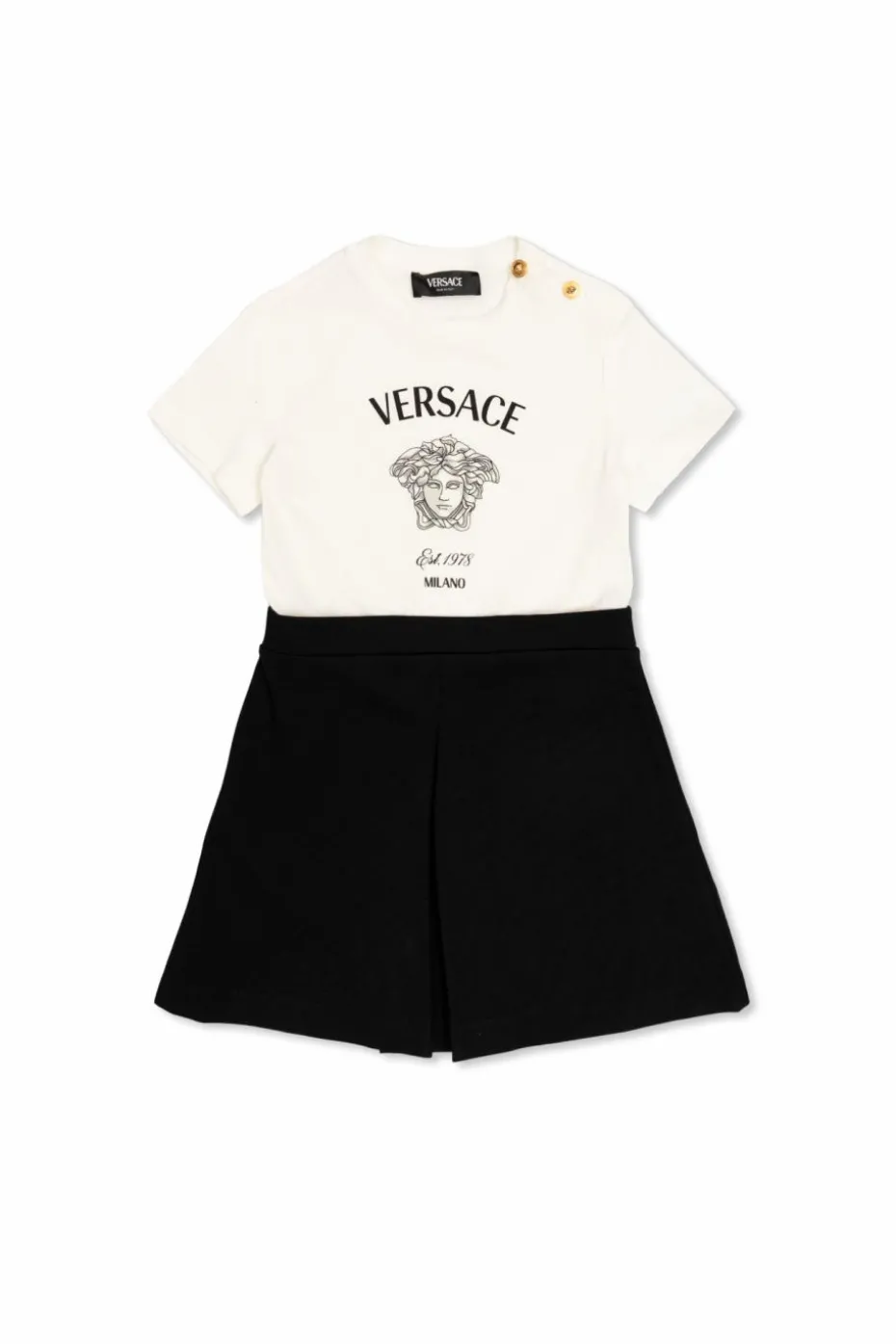 Versace Kids WHITE Flared Dress from Versace Kids