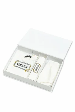 Versace Kids WHITE Set: shorts, top and bib