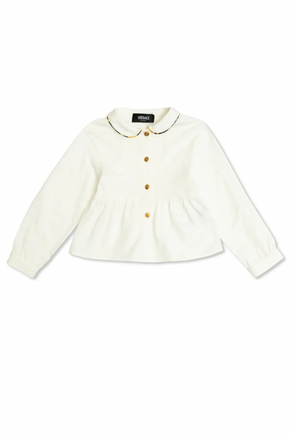 Versace Kids WHITE Shirt with a collar