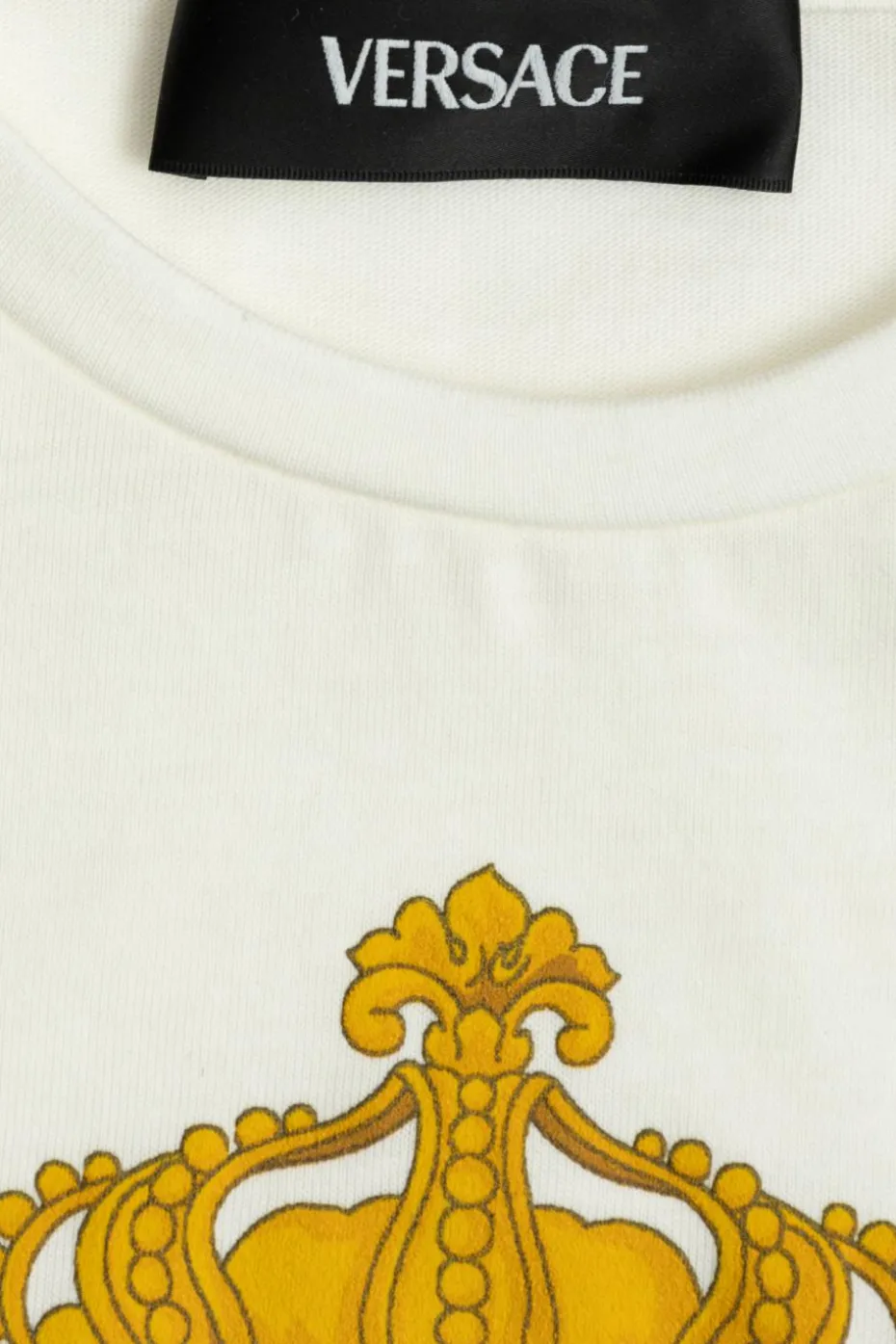 Versace Kids WHITE T-shirt with a print of the characteristic head of "Medusa"