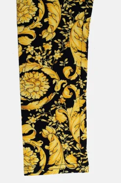 Versace Kids YELLOW Cotton leggings