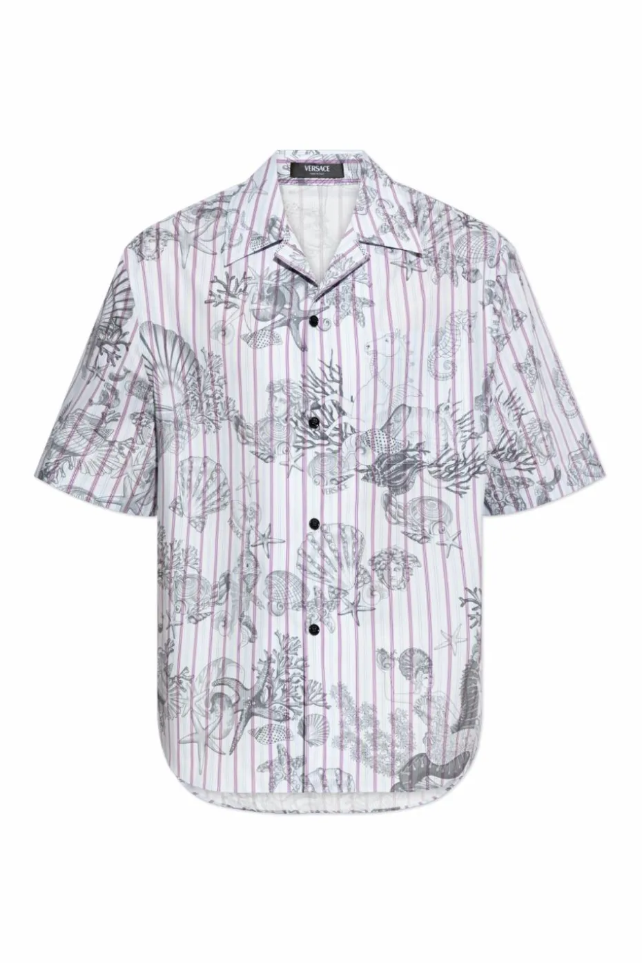 Versace light blue Printed shirt